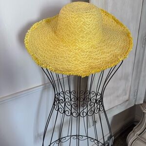 Yellow Straw Sun Hat